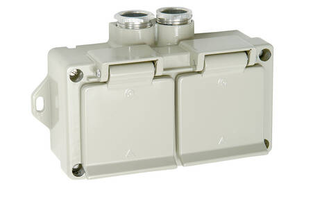Selcast Schuko double sockets