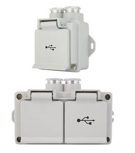 Selcast USB-charging-Schuko socket