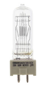 SP-SW-Halogen lamp 500W 230V GY9,5