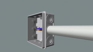 The entries of the KA Series are adapted for using M 20 installation conduits so that it can be place directly onto the box.