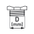 Connection thread size D